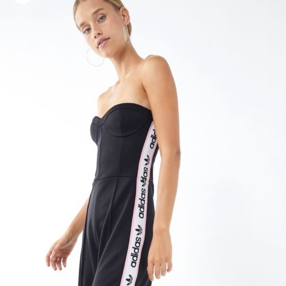 Adidas Bodice Strapless Jumpsuit Size Medium